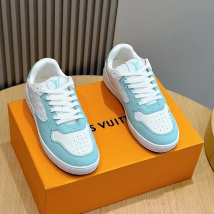 Louis Vuitton LV Stadium White and Vert d'Eau Green Sneaker
