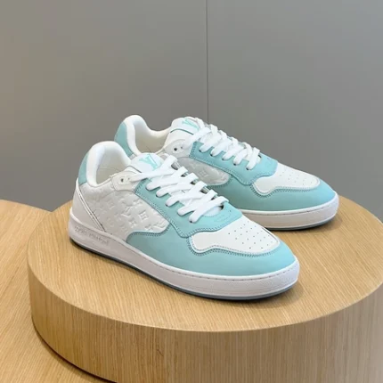 Louis Vuitton LV Stadium White and Vert d'Eau Green Sneaker