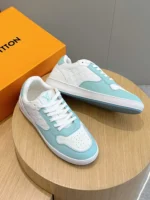 Louis Vuitton LV Stadium White and Vert d'Eau Green Sneaker