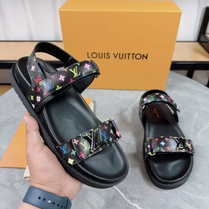 Louis Vuitton LV Sunset Comfort Flat Sandal Black