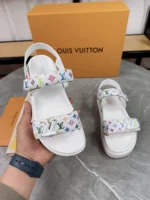 Louis Vuitton LV Sunset Comfort Flat Sandal White
