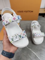 Louis Vuitton LV Sunset Comfort Flat Sandal White
