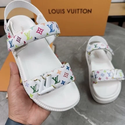 Louis Vuitton LV Sunset Comfort Flat Sandal White