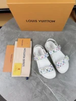 Louis Vuitton LV Sunset Comfort Flat Sandal White