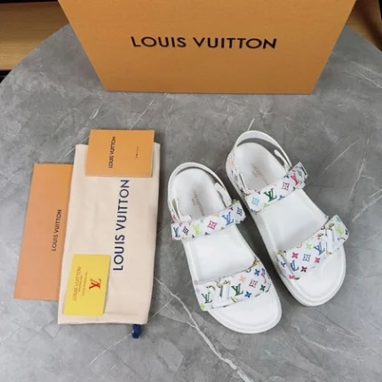 Louis Vuitton LV Sunset Comfort Flat Sandal White