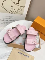 Louis Vuitton LV Sunset Flat Comfort Mule Light Pink