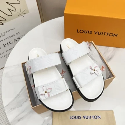Louis Vuitton LV Sunset Flat Comfort Mule White