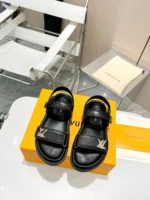 Louis Vuitton LV Sunset Flat Comfort Sandal Black