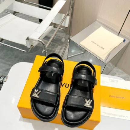 Louis Vuitton LV Sunset Flat Comfort Sandal Black