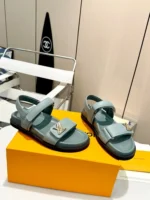 Louis Vuitton LV Sunset Flat Comfort Sandal Light Blue