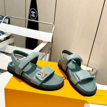 Louis Vuitton LV Sunset Flat Comfort Sandal Light Blue