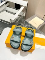 Louis Vuitton LV Sunset Flat Comfort Sandal Light Blue