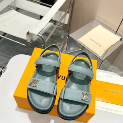Louis Vuitton LV Sunset Flat Comfort Sandal Light Blue