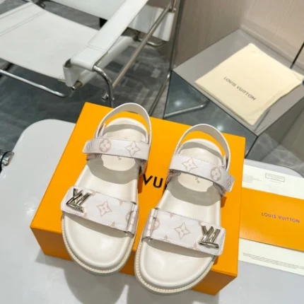 Louis Vuitton LV Sunset Flat Comfort Sandal White