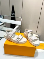 Louis Vuitton LV Sunset Flat Comfort Sandal White