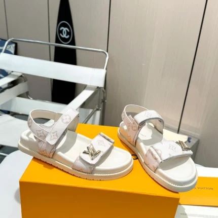Louis Vuitton LV Sunset Flat Comfort Sandal White