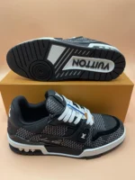 Louis Vuitton LV Trainer Black Damier 3D Denim