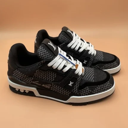 Louis Vuitton LV Trainer Black Damier 3D Denim