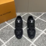 Louis Vuitton LV Trainer Black Monogram Denim Sneaker