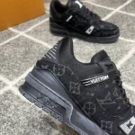 Louis Vuitton LV Trainer Black Monogram Denim Sneaker