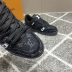 Louis Vuitton LV Trainer Black Monogram Denim Sneaker