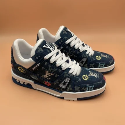 Louis Vuitton LV Trainer Blue Denim Sneaker