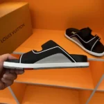 Louis Vuitton LV Trainer Mules Black