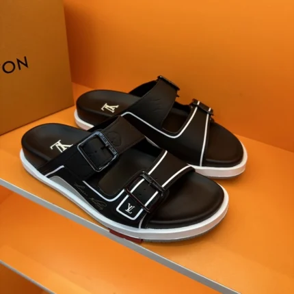 Louis Vuitton LV Trainer Mules Black