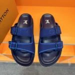 Louis Vuitton LV Trainer Mules Dark Blue