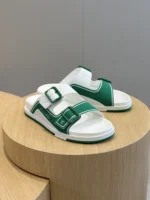 Louis Vuitton LV Trainer Mules Green