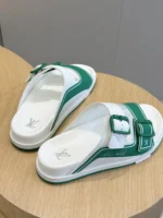 Louis Vuitton LV Trainer Mules Green