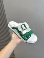Louis Vuitton LV Trainer Mules Green