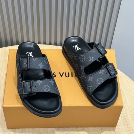 Louis Vuitton LV Trainer Mules Monogram Eclipse