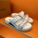 Louis Vuitton LV Trainer Mules White
