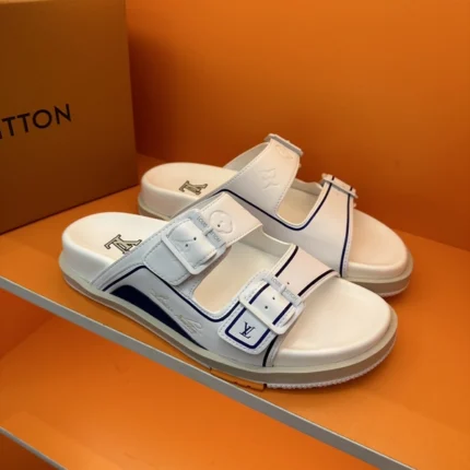 Louis Vuitton LV Trainer Mules White