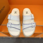 Louis Vuitton LV Trainer Mules White