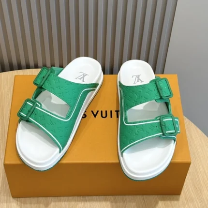 Louis Vuitton LV Trainer Mules in Green