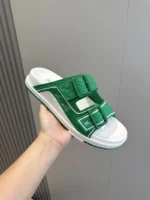 Louis Vuitton LV Trainer Mules in Green
