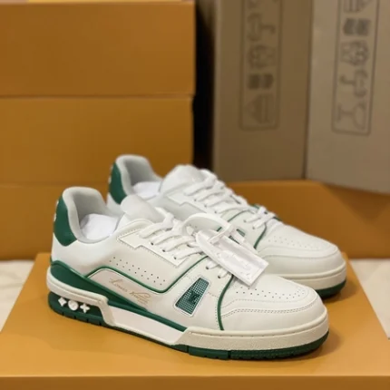 Louis Vuitton LV Trainer Sneaker Low White Green