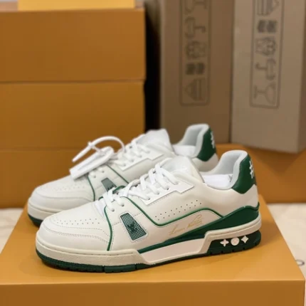 Louis Vuitton LV Trainer Sneaker Low White Green