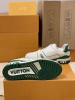Louis Vuitton LV Trainer Sneaker Low White Green