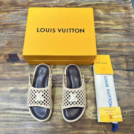 Louis Vuitton LV Waffle Mule Cognac