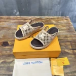 Louis Vuitton LV Waffle Mule Cognac