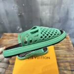 Louis Vuitton LV Waffle Mule Green