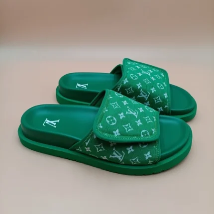 Louis Vuitton Mule Miami Monogram Green