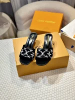 Louis Vuitton Neo Revival Flat Mule Navy Blue