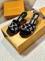Louis Vuitton Neo Revival Flat Mule Navy Blue