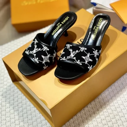 Louis Vuitton Neo Revival Flat Mule Navy Blue