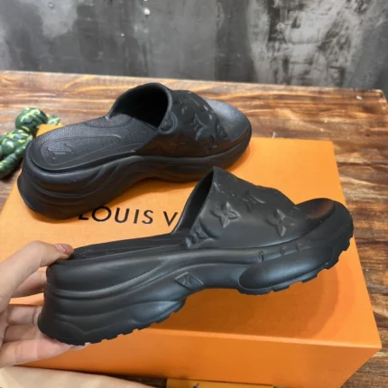 Louis Vuitton Pool 55 Flat Comfort Mule Black