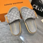 Louis Vuitton Pool Pillow Flat Comfort Mule Grey
